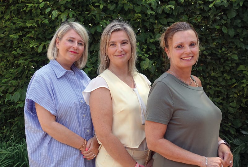 Sofie, Barbara et Vanessa, Coloplast Care-adviseurs